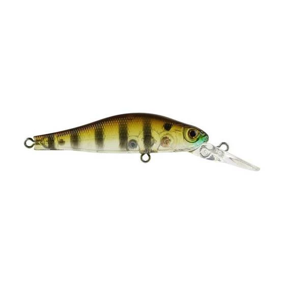 Atomic Hardz Shad Deep Rattle Diver Hard Body Lure 50mm Ghost Gill Brown