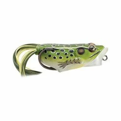 LIVE TARGET Livetarget Hollow Body Frog Popper Surface Lure 2.5in Green Yellow
