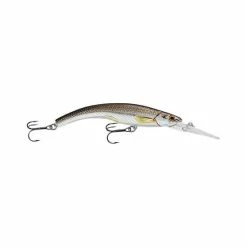 LIVE TARGET Livetarget Smelt Banana Bait Deep Dive Hard Body Lure 3.6in Silver Black