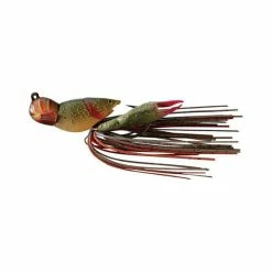 LIVE TARGET Livetarget Hollow Body Craw Soft Plastic Lure 40mm Brown Red